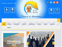 Tablet Screenshot of diocesedeapucarana.com.br